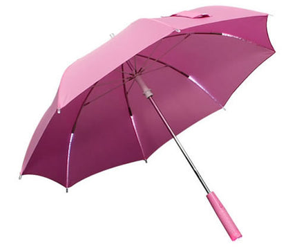 レインボーフラッシュ LED傘 子供用 ピンク 【光る傘】 [LEDUmbrella_P_C]