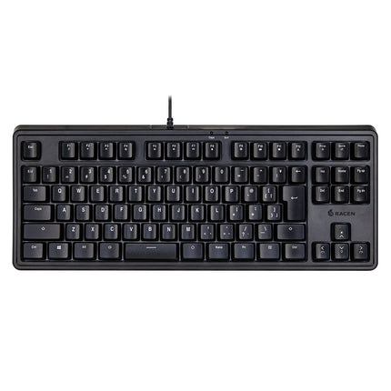 RACEN メンブレンゲーミングキーボードTKL（91キー）ブラック  [CRC-GMBKRGB02]