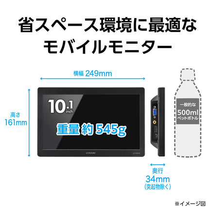 10.1インチHDMIマルチモニター plus one HDMI 【アスペクト比 16:9】 [LCD-10169VH6]