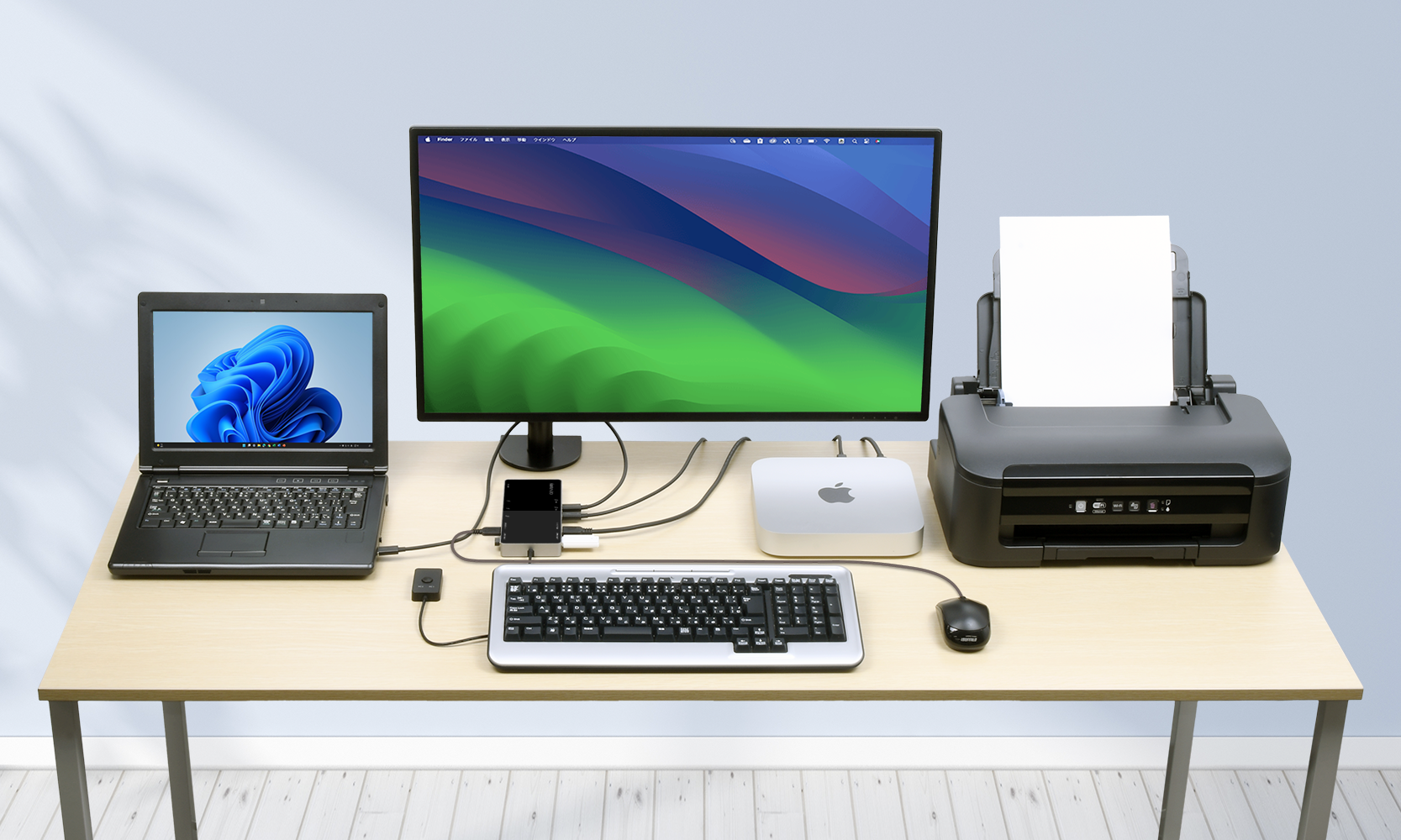 TB4 KVM Dock PD60W (Thunderbolt™4接続 PC x2台 切替器 TB4 KVM Dock PD60W (Thunderbolt™4接続 PC x2台 切替器