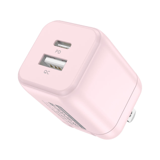 ALL CANDY「 DinkyPower 20W 」USB-AC充電器 （ベビーピンク）　[ AC-AC20PD-PK ]
