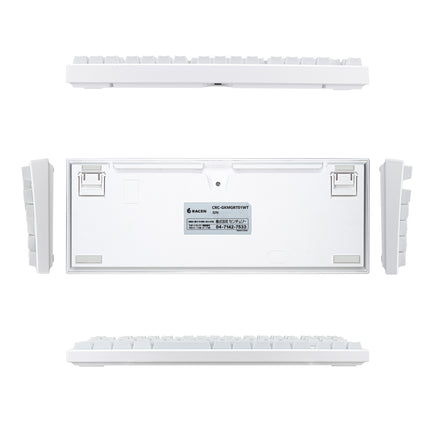 【 3/4出荷開始予定 】【予約受付】RACEN　磁気スイッチ式 ゲーミングキーボード　MagSwift　ホワイト　[ CRC-GKMGRT01WT ]