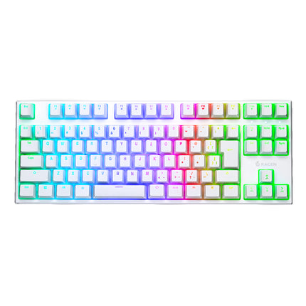 【 3/4出荷開始予定 】【予約受付】RACEN　磁気スイッチ式 ゲーミングキーボード　MagSwift　ホワイト　[ CRC-GKMGRT01WT ]