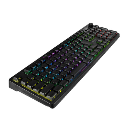 【6/25出荷開始予定】【予約受付】RACEN メンブレン式 ゲーミングキーボード『 Blink 』（112キー）ブラック　 [ CRC-GMBKRGB03B ]