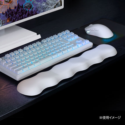 RACEN ゲーミングリストレスト『 Honey Comb 』ホワイト 　[ CRC-WR01WT ]