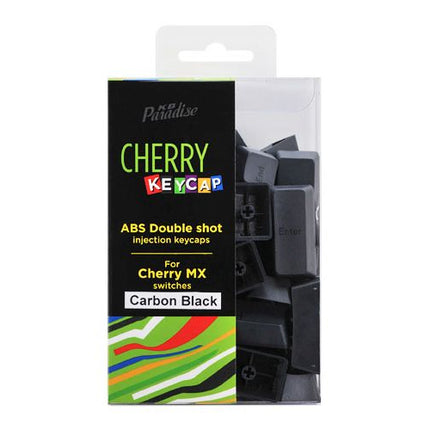 CHERRY MX軸 104英語キーボード用 2色成型カラーキーキャップ （カーボンブラック カラー） [CK-104CB]