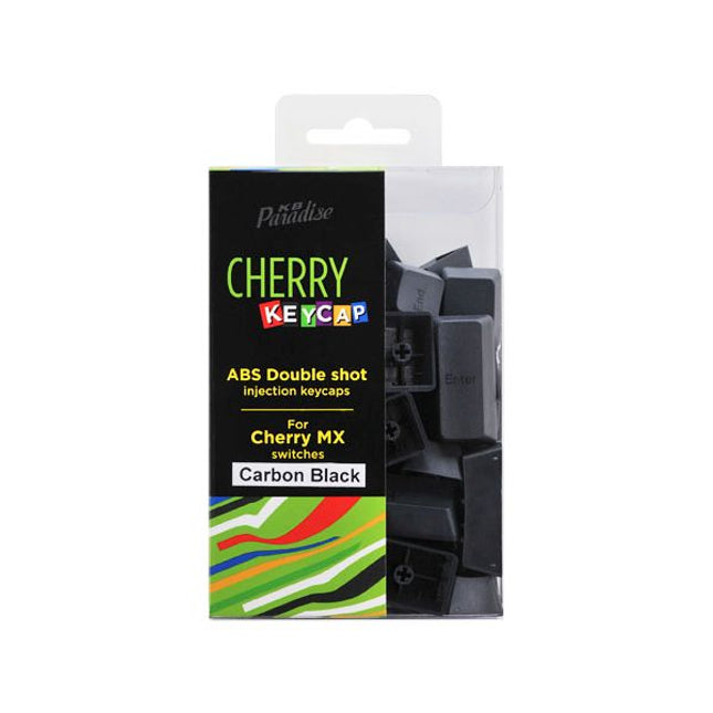 CHERRY MX軸 104英語キーボード用 2色成型カラーキーキャップ （カーボンブラック カラー） [CK-104CB]