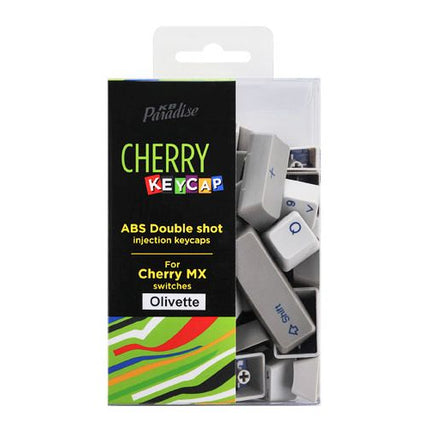 CHERRY MX軸 104英語キーボード用 2色成型カラーキーキャップ （Olivetteカラー） [CK-104OLI]