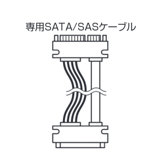【KD25/35SAS】専用 SATA/SASケーブル
