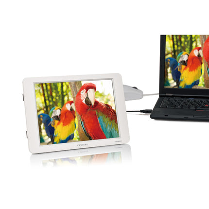 8インチUSB接続サブモニター plus one グレイッシュホワイト [LCD-8000U2W]