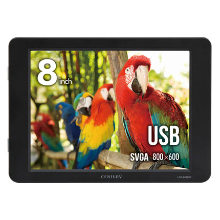 8インチUSB接続サブモニター plus one （ブラック） ［LCD-8000U2BV2］