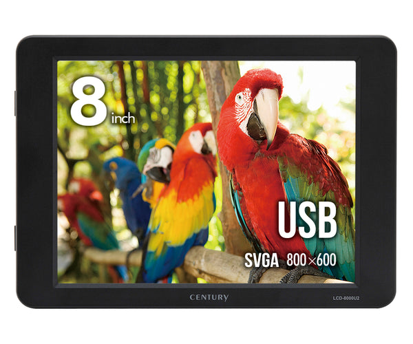 8インチUSB接続サブモニター plus one （ブラック） ［LCD-8000U2BV2 