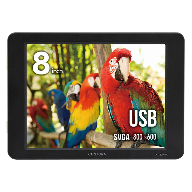 8インチUSB接続サブモニター plus one （ブラック） ［LCD-8000U2BV2］