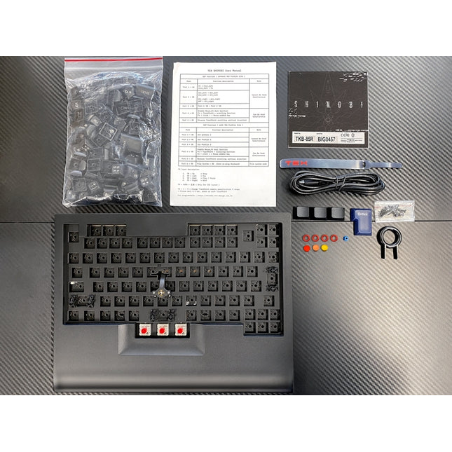『 TEX Shinobi DIY Type (Hot-Swap) 』 日本語JIS配列 自作キット (キースイッチは付属しておりません。） [TEX-SHDIY-006H]